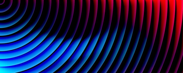 Abstract wave blue fractal glass grainy blurred neon textured, Futuristic neon texture with bright smooth fluted curved lines. vibrant shades of light blue background design