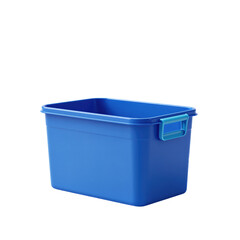 Blue Plastic Storage Box with Handle