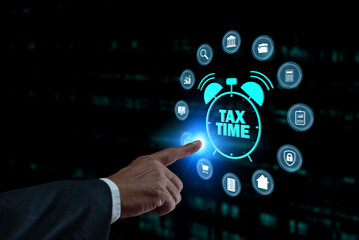 E-Filing, Government, state taxes. Data analysis, paperwork, reports. Calculation tax return. Concept of financial or income management is filing taxes online.