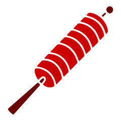 Red Firecracker Solid Icon