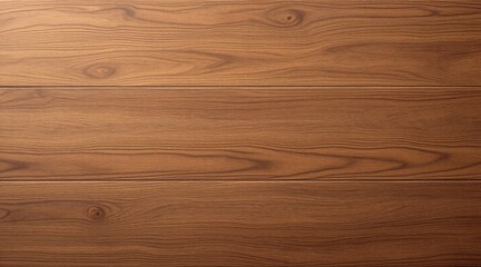 Obraz premium Desk surface with rich brown wood grain texture and natural knot details