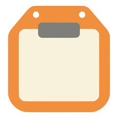 plastic board for drawing creative flat color vector illustration template design