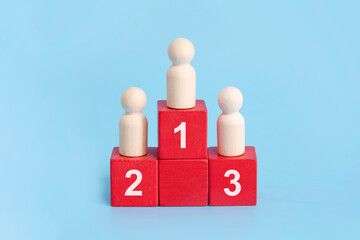 competition winners stand , ranking place , top three podium best persons