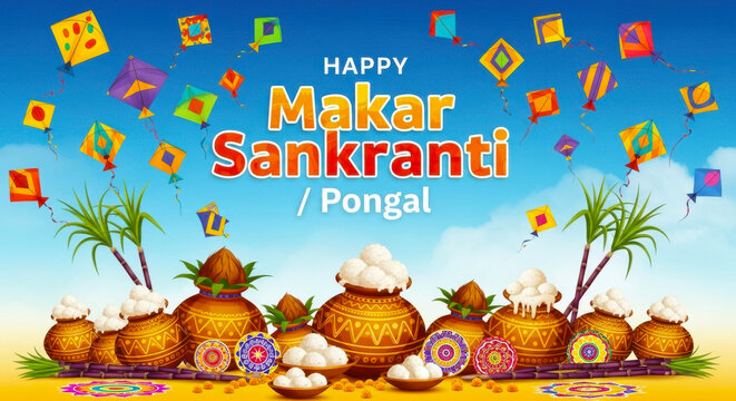 Happy makar sankranti / pongal