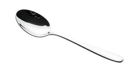 Polished stainless steel dessert spoon