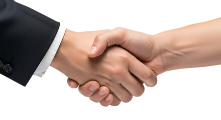 Business partners shaking hands