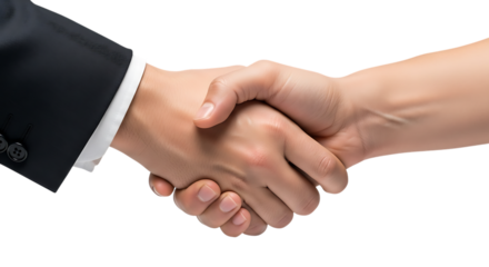 Business partners shaking hands