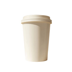 A simple cup isolated on transparent background