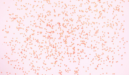 Pink confetti glitter sparkling Falling in vibrant mood for celebration and party concept