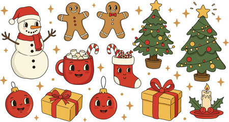 Naklejka premium Holiday season decorations