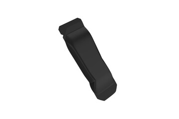 Stick matte sachet package for coffee, cacao, sugar and other products. 3d illustration