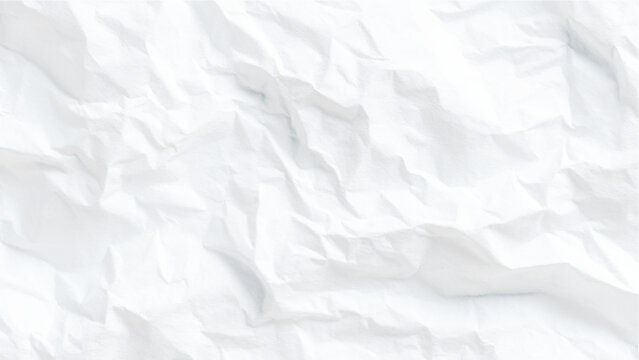 Crumpled white paper texture
