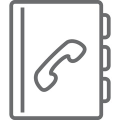vector phone book icon