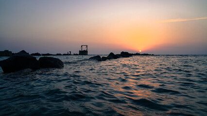 Sunset in Red sea, Saudi Arabia, Jeddah