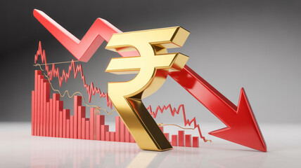 Falling Indian rupee