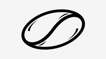 illustration of a black and white ball