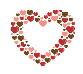 Sweet Chocolate and Pink Hearts Creating a Loving Frame