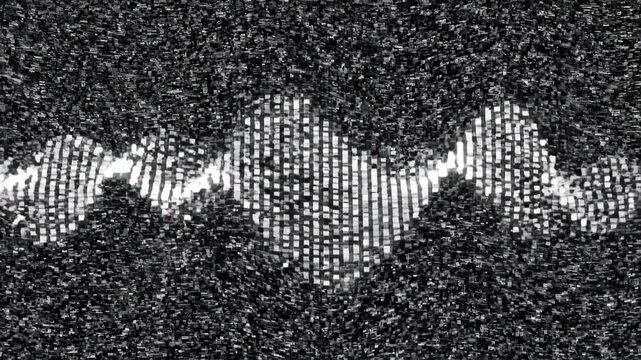 Close-up of Dark Gray Textured Carpet with White Wavy Line
