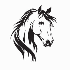 Horse Head Logo Vector Illustration Design Template  Vector Image 