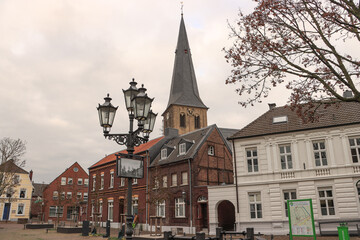 Obraz premium Marktplatz im niederheinischen Gräfrath