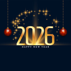 Modern Happy new year 2026 card