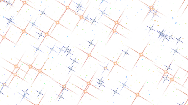 Abstract Geometric Pattern Red Starbursts Blue Spheres - Powered by Adobe