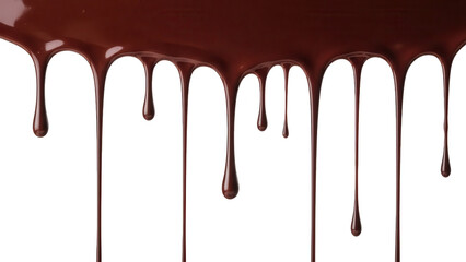 Rich dark chocolate drips and flows creating a visually appealing background