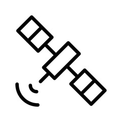 Advanced Satellite icon collection for space communication, GPS navigation, global monitoring and data transmission visuals