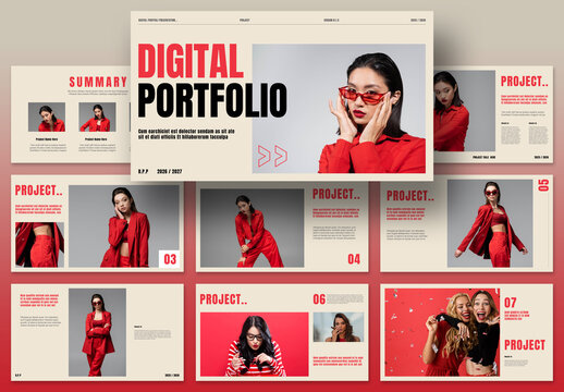 Digital Portfolio Layout