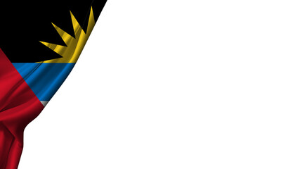 Antigua and Barbuda flag wrapped folded 
