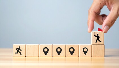 Business Goal Achievement Milestone Success Concept