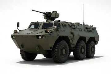 Ultra-Realistic Pindad Anoa 6&times;6 Armored Vehicle on White Background