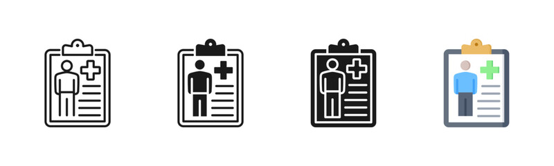 Medical Information Icon, Multi Styles Icon Set