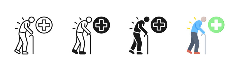 Geriatric Icon, Multi Styles Icon Set