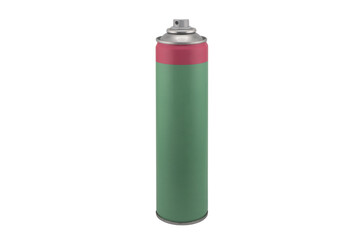 Fototapeta premium Spray can isolated on a white background. Blank spray can. Blank aluminum spray can over white background