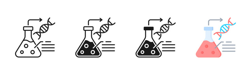 Biochemistry Icon, Multi Styles Icon Set