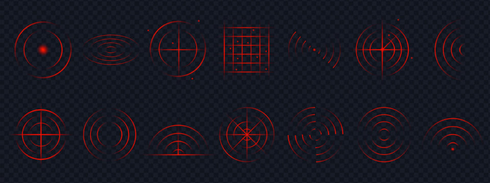 Red radar light cuts through space, where wave and sound merge into one glowing signal. The neon sensor effect gives every motion a heartbeat of digital power.