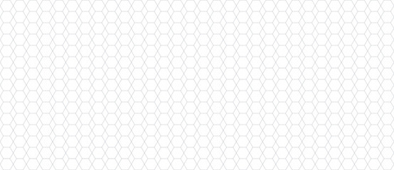 Black and white hexagonal grid pattern seamless texture with straight edges hexagons