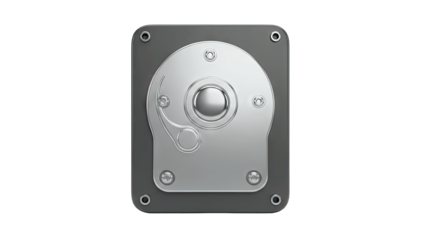 Hard Drive Component Isolated on White Background