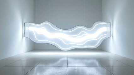 Wave device decoration indoor art area