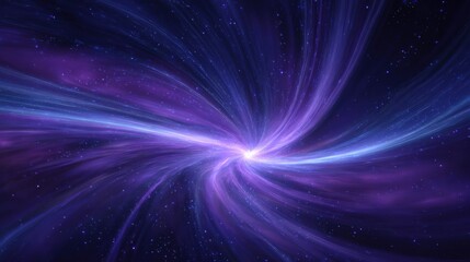 Obraz premium Abstract Cosmic Galaxy Background with Swirling Nebula of Purple and Blue Light Energy