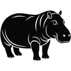 Fototapeta premium rhino vector illustration