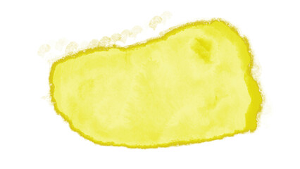 yellow ink blob watercolor