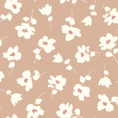 Abstract floral pattern perfect for textile design,
