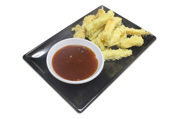 Crispy Fried Snacks with Dipping Sauce