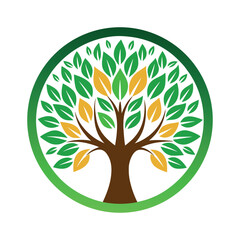 modern tree logo design