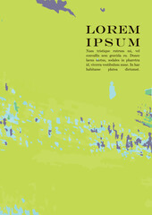 Abstract Vector Paint Stain Background Set. Hand Painted Artwork Page Collection. Good for Cover, Invitation, Banner, Placard, Brochure, Poster, Card, Flyer and other.