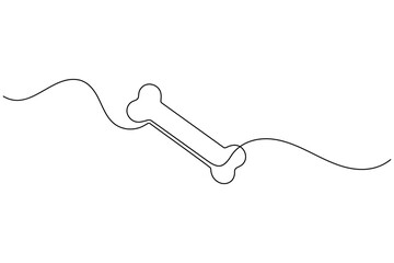 Obraz premium Continuous Line Art of Human Bone - Orthopedics, Anatomy and Skeletal System