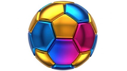 Colorful soccer ball