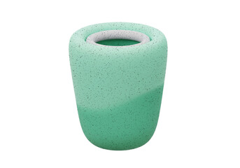 Modern Minimalist Green Planter Pot for Home and Garden Decor